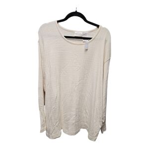 Liz Claiborne Cream Long Sleeve Sweatshirt